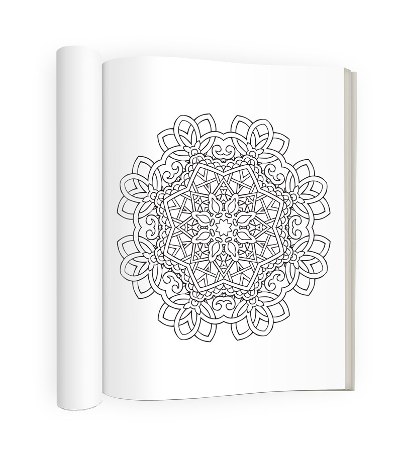 Tranquility Adult Coloring Book Sample Image 2